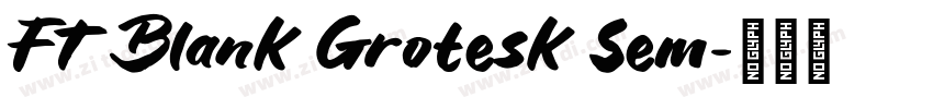 FT Blank Grotesk Sem字体转换